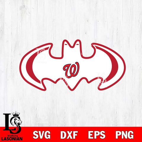 Washington Nationals Logo Batman MLB Svg Eps Dxf Png File,MLB File Cut ,Baseball Digital Download , Instant Download, Cut Svg Files