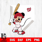 Washington Nationals Mickey 3 Svg Eps Dxf Png File, Digital Download, Instant Download