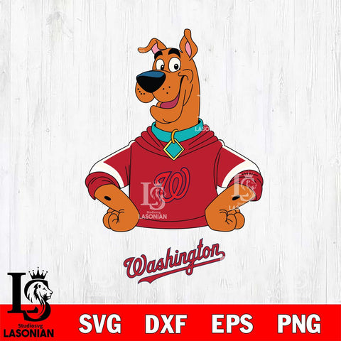 Washington Nationals Scooby Svg Eps Dxf Png File,MLB File Cut ,Baseball Digital Download , Instant Download, Cut Svg Files