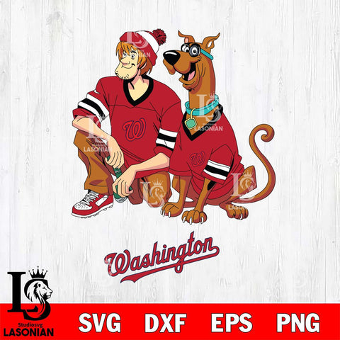 Washington Nationals Shaggy And Scooby Doo Svg Eps Dxf Png File,MLB File Cut ,Baseball Digital Download , Instant Download, Cut Svg Files