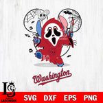 Washington Nationals Stitch Ghost Face Halloween 2 Svg Eps Dxf Png File, Digital Download, Instant Download