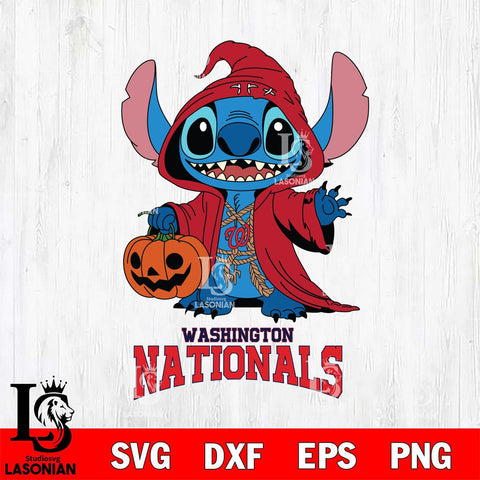 Washington Nationals Stitch Horror Svg Eps Dxf Png File, MLB svg, Digital Download, Instant Download