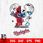 Washington Nationals Stitch Horror Halloween 2 Svg Eps Dxf Png File, Digital Download, Instant Download