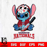 Washington Nationals Stitch Jason Voorhees Svg Eps Dxf Png File, MLB svg, Digital Download, Instant Download