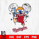 Washington Nationals Stitch Michael Halloween Svg Eps Dxf Png File, Digital Download, Instant Download