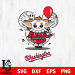 Washington Nationals Stitch Pennywise Halloween Svg Eps Dxf Png File, Digital Download, Instant Download