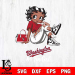 Washington Nationals #1 Black Fan Girl Betty Boop