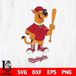 Washington Nationals scooby baseball Svg Eps Dxf Png File,MLB File Cut ,Baseball Digital Download , Instant Download, Cut Svg Files