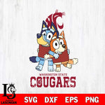 Washington State Cougars Bluey & Bingo 3 Svg Eps Dxf Png File, NCAA svg, Digital Download, Instant Download