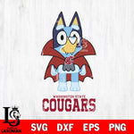 Washington State Cougars Bluey Dracula Halloween Svg Eps Dxf Png File, Digital Download, Instant Download