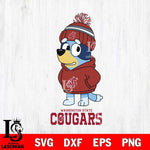 Washington State Cougars Bluey Hoodie rugby Svg Eps Dxf Png File, Digital Download ,Instant Download, Cricut File