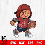 Washington State Cougars Chucky Horror 10 Svg Eps Dxf Png File, NCAA svg, Digital Download, Instant Download