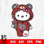 Washington State Cougars Cute Hello Kitty Svg Eps Dxf Png File, Digital Download, Instant Download