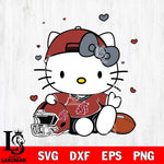 Washington State Cougars Cute Hello Kitty Football Svg Eps Dxf Png File, NCAA svg, Digital Download, Instant Download