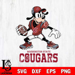 Washington State Cougars Goofy Disney, Svg Eps Dxf Png File, Digital Download