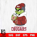 Washington State Cougars Grinch Bougie Christmas Cut Files Cricut, Svg Dxf Eps Png file, Digital download , Silhouette