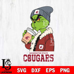 Washington State Cougars Grinch Bougie Football Svg Eps Dxf Png File, Digital Download, Instant Download