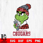 Washington State Cougars Grinch Bougie Leopard Svg Eps Dxf Png File, Digital Download, Instant Download