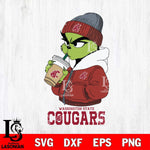 Washington State Cougars Grinch Bougie Sport Svg Eps Dxf Png File, Digital Download, Instant Download