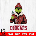 Washington State Cougars Grinch Leopard Svg Eps Dxf Png File, Digital Download, Instant Download