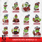 Washington State Cougars Grinch NFL Bundle 12 SVG Eps Dxf Png File, Digital Download, Instant Download