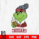 Washington State Cougars Grinch hat Svg Eps Dxf Png File, Digital Download, Instant Download