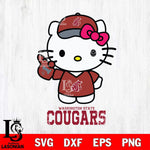 Washington State Cougars Hello Kitty Best Fan Svg Eps Dxf Png File, Digital Download, Instant Download