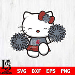 Washington State Cougars Hello Kitty Cheerleader Svg Eps Dxf Png File, Digital Download, Instant Download