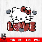 Washington State Cougars Hello Kitty Love Svg Eps Dxf Png File, Digital Download, Instant Download