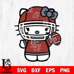 Washington State Cougars Hello Kitty sport 6 Svg Eps Dxf Png File, NCAA svg, Digital Download, Instant Download