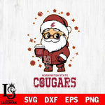 Washington State Cougars Santa Claus Coffe Svg dxf eps png pdf file,NCAA svg,Digital Download,Cricut file