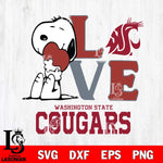 Washington State Cougars Snoopy Sport 10 Svg Eps Dxf Png File, Digital Download