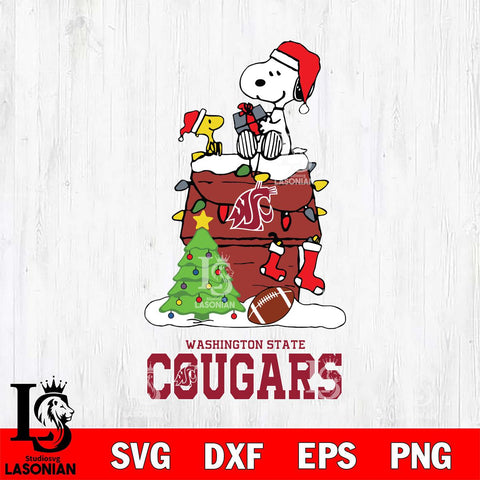 Washington State Cougars Snoopy Sport 11 Svg Eps Dxf Png File, Digital Download