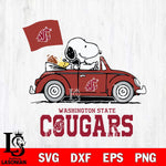 Washington State Cougars Snoopy Sport 5 Svg Eps Dxf Png File, Digital Download