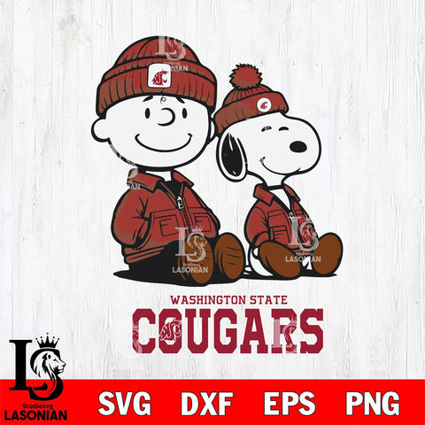 Washington State Cougars Snoopy Sport 6 Svg Eps Dxf Png File, Digital Download