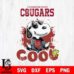 Washington State Cougars Snoopy Sport 7 Svg Eps Dxf Png File, Digital Download