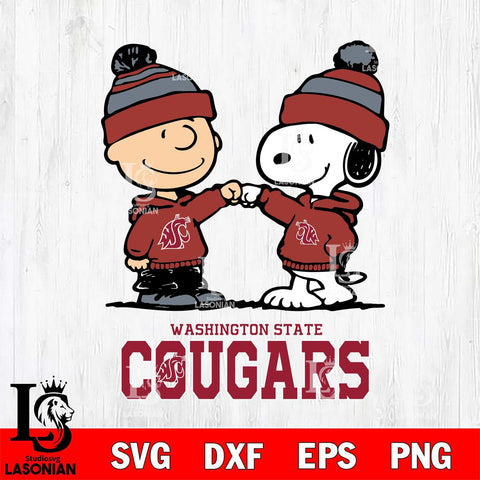 Washington State Cougars Snoopy Sport 9 Svg Eps Dxf Png File, Digital Download