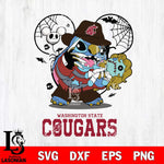 Washington State Cougars Stitch Freddy Krueger Halloween Svg Eps Dxf Png File, Digital Download, Instant Download