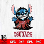 Washington State Cougars Stitch Ghost Svg Eps Dxf Png File, NCAA svg, Digital Download, Instant Download