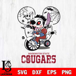 Washington State Cougars Stitch Jigsaws Halloween Svg Eps Dxf Png File, Digital Download, Instant Download