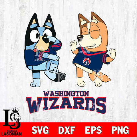 Washington Wizards Bluey Chilli Sport Svg Eps Dxf Png File, Digital Download, Instant Download