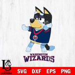 Washington Wizards Bluey Dad Dance Svg Eps Dxf Png File, Digital Download, Instant Download