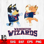 Washington Wizards Bluey Dance Svg Eps Dxf Png File, Digital Download, Instant Download