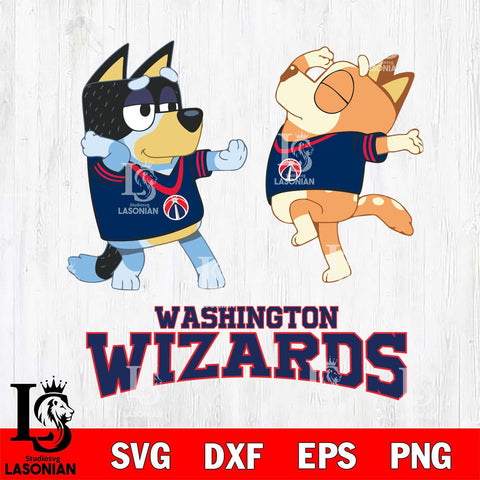 Washington Wizards Bluey Dance Svg Eps Dxf Png File, Digital Download, Instant Download