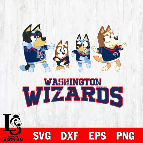 Washington Wizards Bluey Dance Mode Squats Svg Eps Dxf Png File, Digital Download, Instant Download