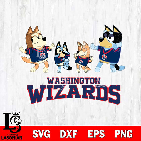 Washington Wizards Bluey Dance Squats Svg Eps Dxf Png File, Digital Download, Instant Download