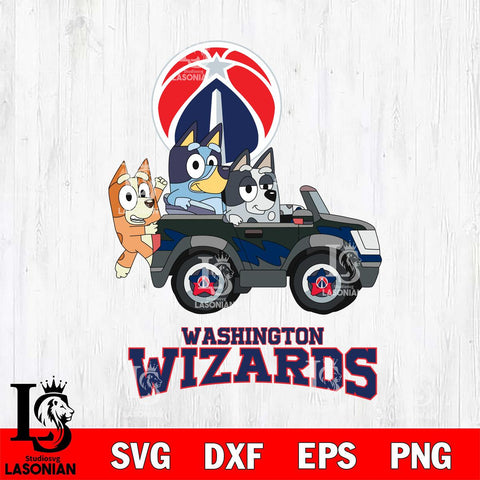 Washington Wizards Bluey friends Svg Eps Dxf Png File, NBA svg, Digital Download, Instant Download