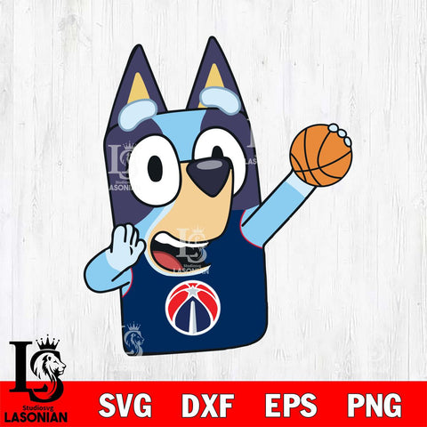 Washington Wizards Bluey sport Svg Eps Dxf Png File, Digital Download, Instant Download