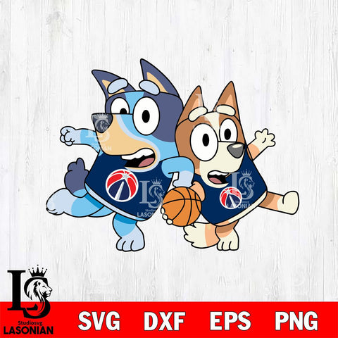 Washington Wizards Bluey sport 7 Svg Eps Dxf Png File, Digital Download, Instant Download