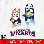 Washington Wizards Bluey with Chilli Dance Svg Eps Dxf Png File, Digital Download, Instant Download